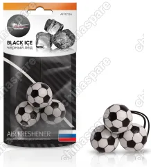 AFFO126 Ароматизатор подвесной Футбол черный лед