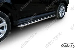 AFZDAMXL1010 Защита порогов d42 с листом Arbori нерж. сталь для Mitsubishi OUTLANDER XL 2010-2012