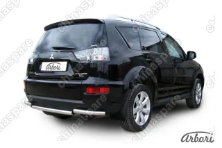 AFZDAMXL1011 Защита заднего бампера d57 Arbori нерж. сталь для Mitsubishi OUTLANDER XL 2010-2012