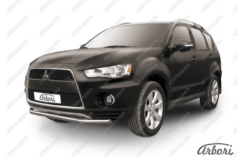 AFZDAMXL106 Защита переднего бампера d57 Arbori нерж. сталь для Mitsubishi OUTLANDER XL 2010-2012