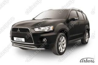 AFZDAMXL106 Защита переднего бампера d57 Arbori нерж. сталь для Mitsubishi OUTLANDER XL 2010-2012