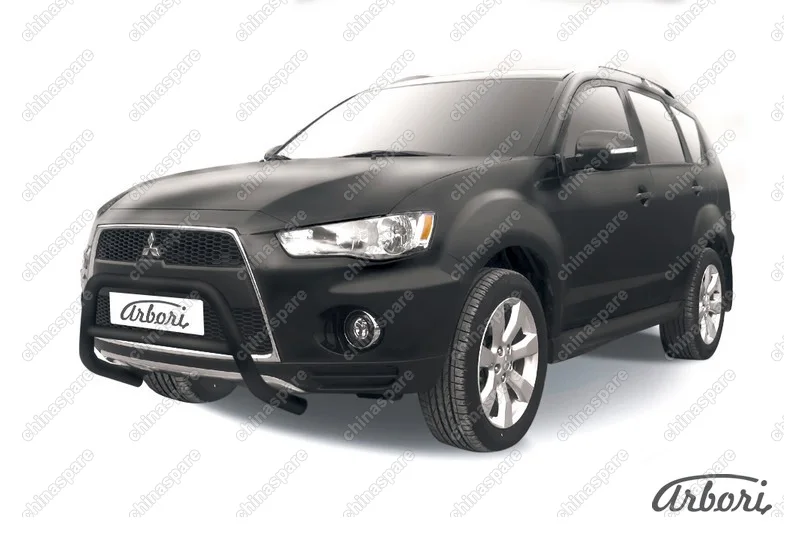 AFZDAMXL102B Кенгурятник d57 низкий  Arbori черн. для Mitsubishi OUTLANDER XL 2010-2012