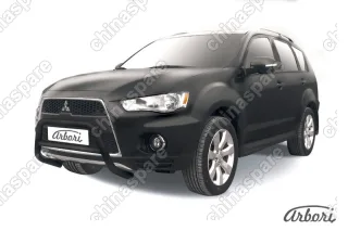 AFZDAMXL102B Кенгурятник d57 низкий  Arbori черн. для Mitsubishi OUTLANDER XL 2010-2012