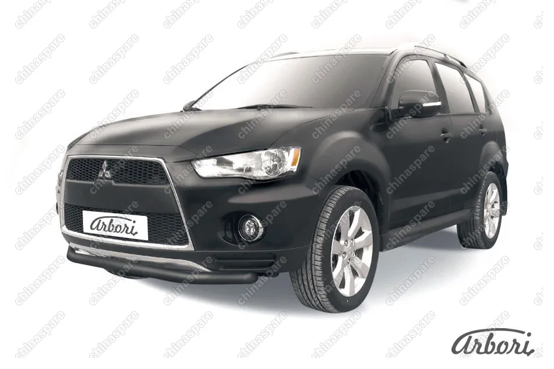 AFZDAMXL106B Защита переднего бампера d57 Arbori черн. для Mitsubishi OUTLANDER XL 2010-2012