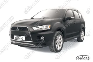 AFZDAMXL106B Защита переднего бампера d57 Arbori черн. для Mitsubishi OUTLANDER XL 2010-2012
