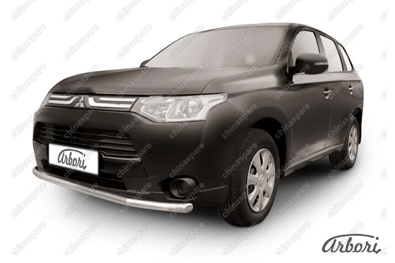 AFZDAMOUT1303 Защита переднего бампера d57 Arbori нерж. сталь для MITSUBISHI Outlander 2013-2014