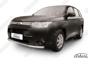AFZDAMOUT1303 Защита переднего бампера d57 Arbori нерж. сталь для MITSUBISHI Outlander 2013-2014