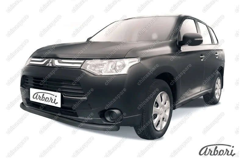 AFZDAMOUT1303B Защита переднего бампера d57 Arbori черн. для MITSUBISHI Outlander 2013-2014