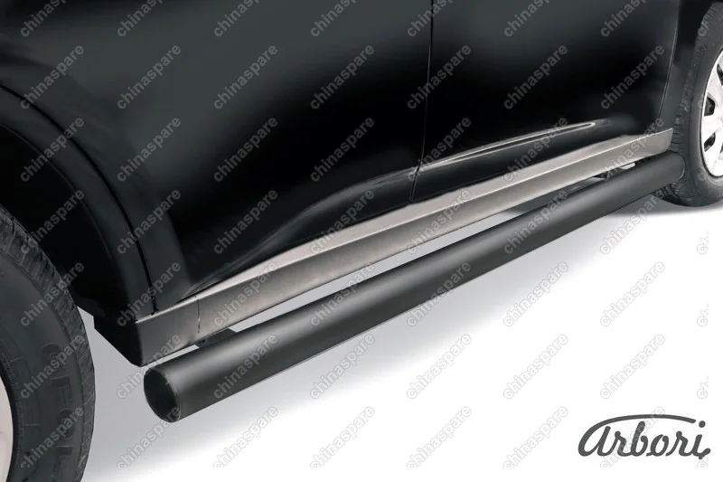 AFZDAMOUT1306B Защита порогов d76 труба Arbori черн. для MITSUBISHI Outlander 2013-2014