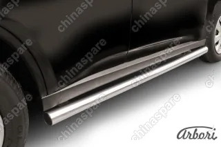 AFZDAMOUT1407 Защита порогов d57 труба Arbori нерж. сталь для Mitsubishi OUTLANDER 2014-2015