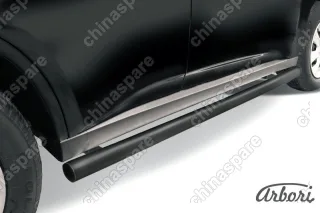 AFZDAMOUT1407B Защита порогов d57 труба Arbori черн. для Mitsubishi OUTLANDER 2014-2015