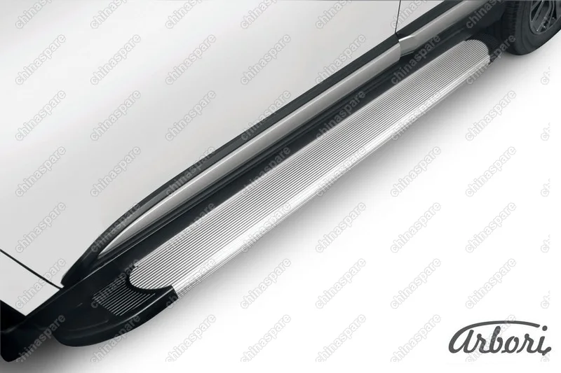 AFZDAALMOUT1502 Комплект алюминиевых порогов Arbori Optima Silver 1700 для MITSUBISHI Outlander 2015-нв