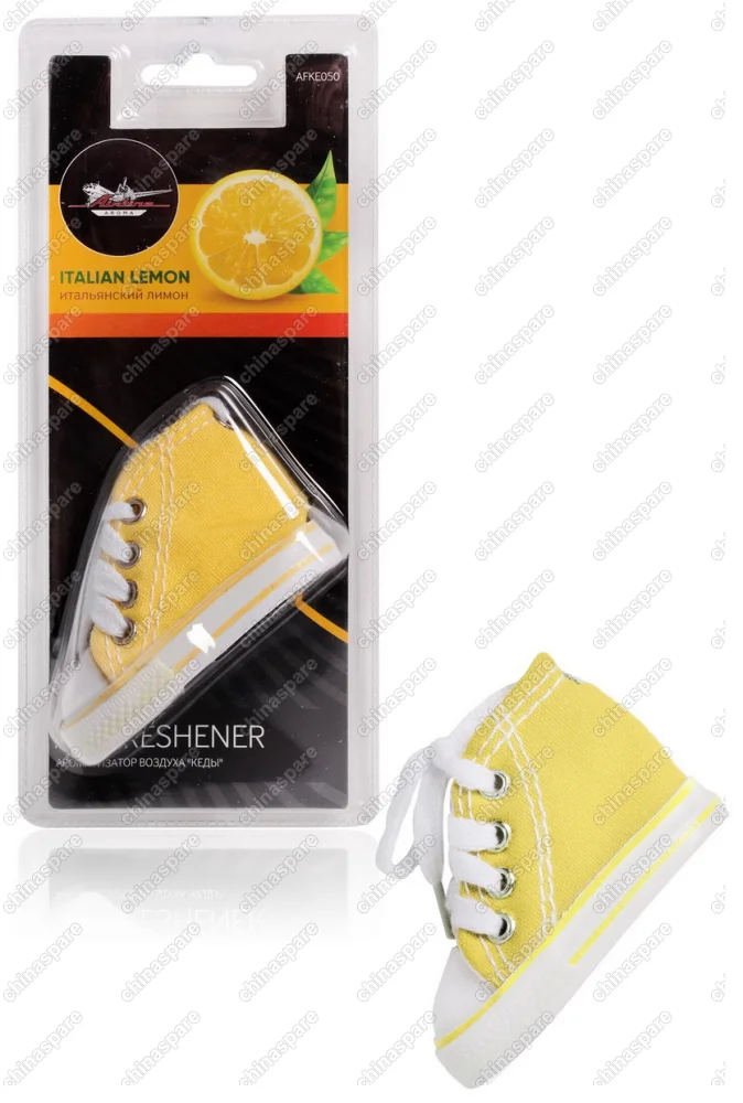 AFKE050 Ароматизатор подвесной Кеды итальянский лимон