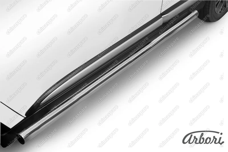 AFZDAMOUT1507 Защита порогов d57 труба Arbori нерж. сталь для Mitsubishi OUTLANDER 2015-нв