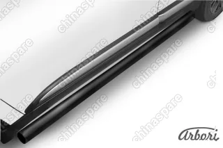 AFZDAMOUT1506B Защита порогов d76 труба Arbori черн. для Mitsubishi OUTLANDER 2015-нв