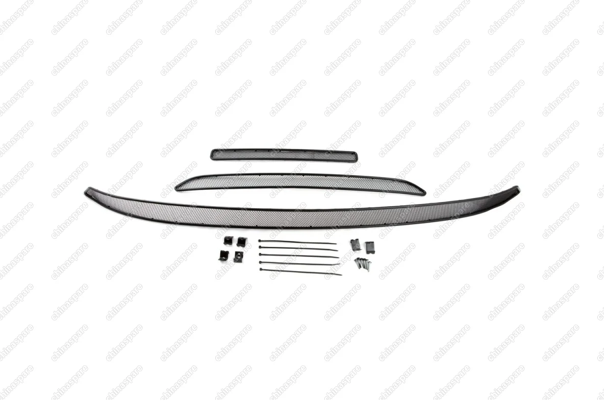 1380715101 Сетка на бампер внешняя для MITSUBISHI Outlander 2015-2018, 3 шт., черн., 10 мм