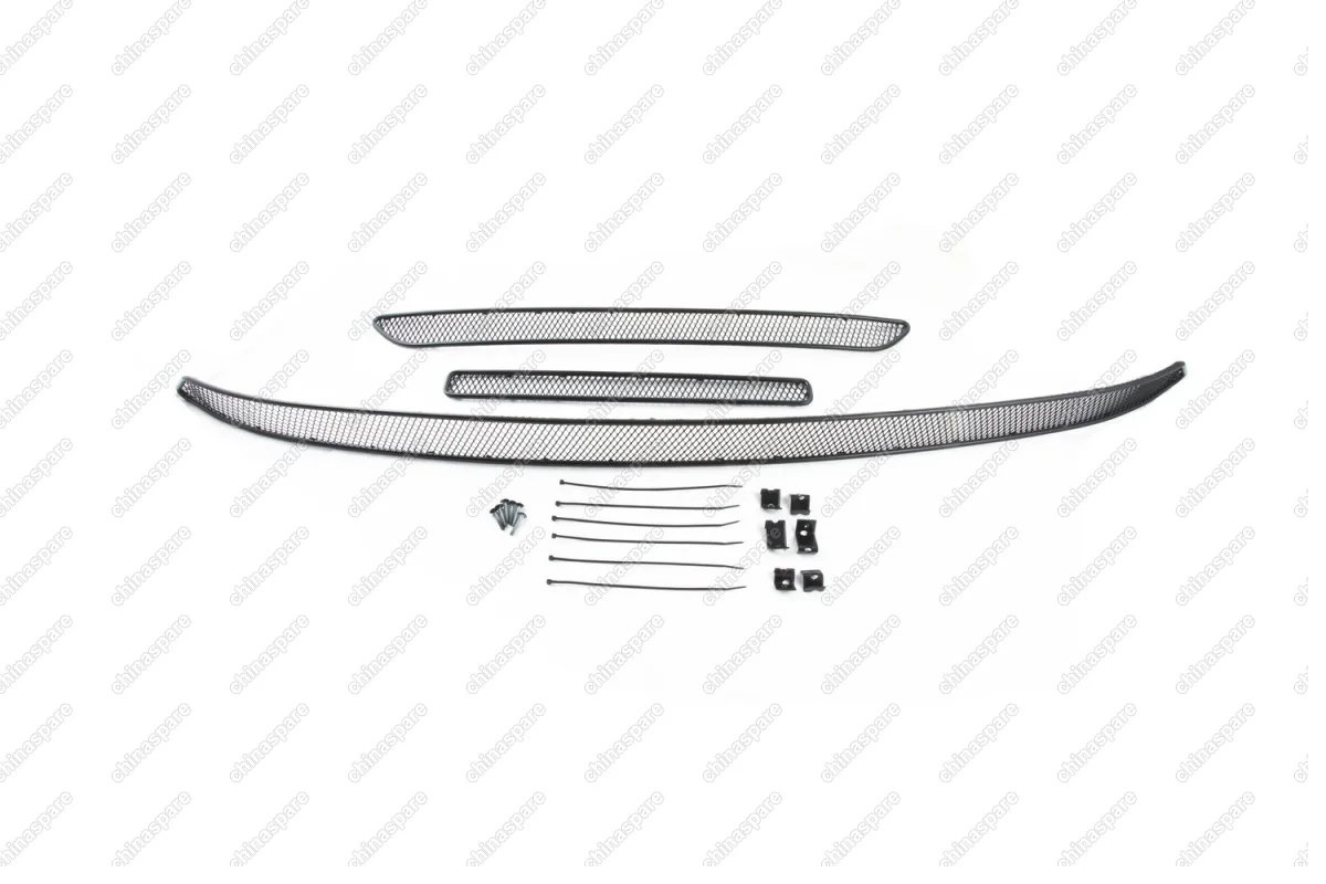 1380715151 Сетка на бампер внешняя для MITSUBISHI Outlander 2015-2018, 3 шт., черн., 15 мм