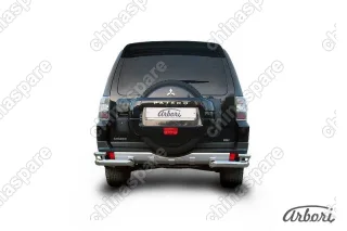 Уголки d76 Arbori нерж. сталь для Mitsubishi PAJERO IV 2014-нв