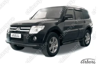 Защита переднего бампера d76 Arbori черн. для Mitsubishi PAJERO IV 2014-нв