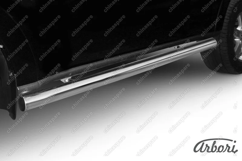 AFZDAMPS08 Защита порогов d76 труба Arbori нерж. сталь для Mitsubishi PAJERO SPORT 2002-2010