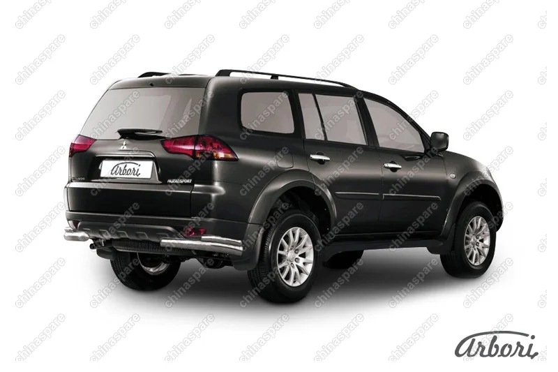 AFZDAMPS09 Уголки d57+d42 двойные Arbori нерж. сталь для Mitsubishi PAJERO SPORT 2002-2010