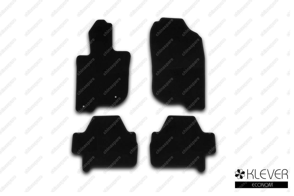 KLEVER01352001200k Коврики в салон Klever Econom MITSUBISHI Pajero Sport, 2008-2015, внед., 4 шт. (текстиль)