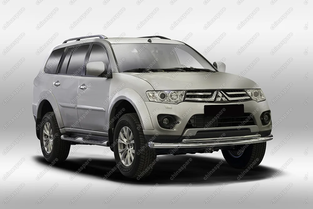 MIPS481883 Защита переднего бампера труба d76/42 двойная, Mitsubishi Pajero Sport 2013-, MIPS.48.1883