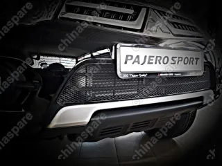 0138051415B Сетка на бампер внешняя для MITSUBISHI Pajero Sport 2014-2017, черн., 15 мм