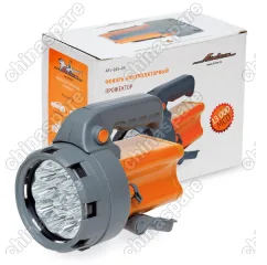 Фонарь аккум. прожектор LEDx16 с батареей 4В 2,4Ач