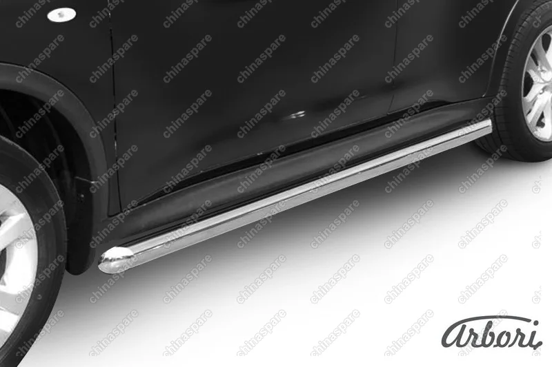 AFZDANJ4WD07 Защита порогов d57 труба Arbori нерж. сталь для Nissan JUKE 2011-2014