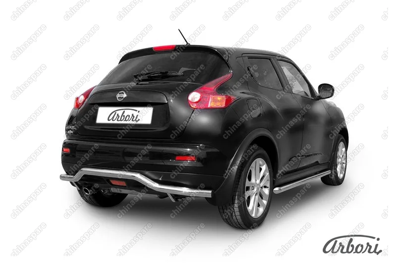 AFZDANJ4WD09 Защита заднего бампера d57 "волна" Arbori нерж. сталь для Nissan JUKE 2011-2014