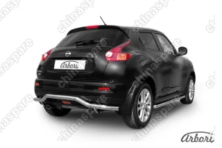 AFZDANJ4WD09 Защита заднего бампера d57 "волна" Arbori нерж. сталь для Nissan JUKE 2011-2014