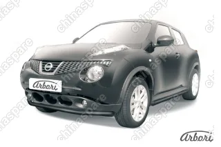 AFZDANJ2WD04B Защита переднего бампера d57  Arbori черн. для Nissan JUKE 2011-2014