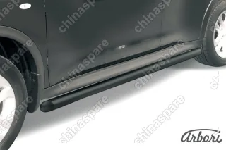 AFZDANJ2WD07B Защита порогов d57 труба Arbori черн. для Nissan JUKE 2011-2014
