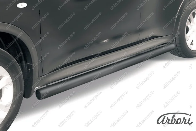 AFZDANJ4WD06B Защита порогов d76 труба Arbori черн. для Nissan JUKE 2011-2014