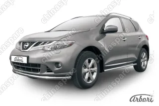 AFZDANIM1103 Защита переднего бампера d57 Arbori нерж. сталь для Nissan MURANO 2011-2015