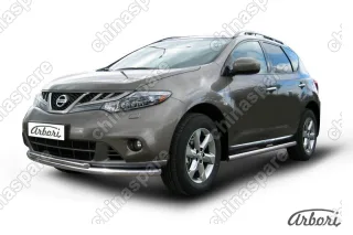 AFZDANIM1106 Защита порогов d57 труба Arbori нерж. сталь для Nissan MURANO 2011-2015