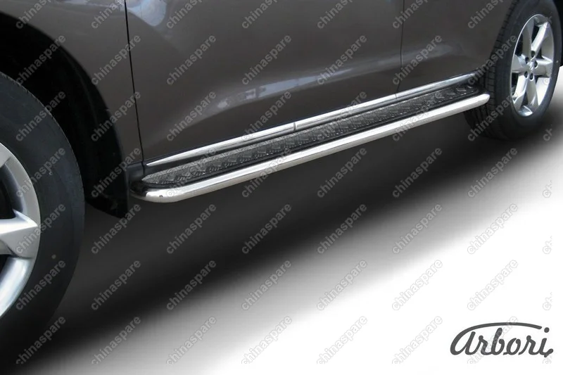 AFZDANIM1107 Защита порогов d57 с листом Arbori нерж. сталь для Nissan MURANO 2011-2015