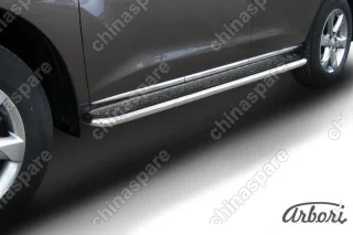 AFZDANIM1107 Защита порогов d57 с листом Arbori нерж. сталь для Nissan MURANO 2011-2015