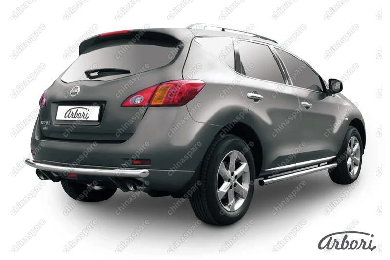AFZDANIM1109 Защита заднего бампера d57 Arbori нерж. сталь для Nissan MURANO 2011-2015