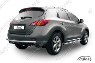 AFZDANIM1109 Защита заднего бампера d57 Arbori нерж. сталь для Nissan MURANO 2011-2015