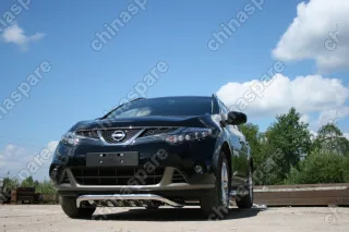 NMUR571316 Защита передняя d 60 с элементами из профиля "Nissan Murano" 2011-, NMUR.57.1316