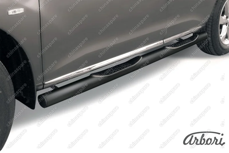 AFZDANIM1104B Защита порогов d76 с проступями Arbori черн. для Nissan MURANO 2011-2015