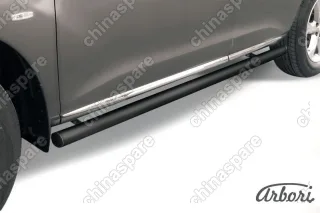 AFZDANIM1105B Защита порогов d76 труба Arbori черн. для Nissan MURANO 2011-2015