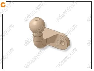 ТСУ на NISSAN Navara D40, 2005-2010,2010-2016/NISSAN NP 300 D23, 2016-, (с пластиковым бампером), тип шара: C