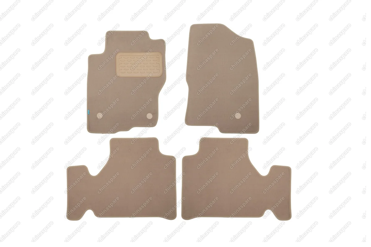 KLEVER04362222112kh Коврики в салон Klever Premium NISSAN Navara АКПП 2010->, пик., 4 шт. (текстиль, бежевые)