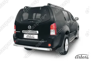 AFZDANIP11 Защита заднего бампера d76 Arbori нерж. сталь для Nissan PATHFINDER 2004-2010