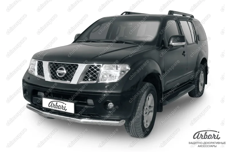 AFZDANIP05 Защита переднего бампера d76 Arbori нерж. сталь для Nissan PATHFINDER 2004-2010