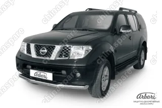 AFZDANIP05 Защита переднего бампера d76 Arbori нерж. сталь для Nissan PATHFINDER 2004-2010