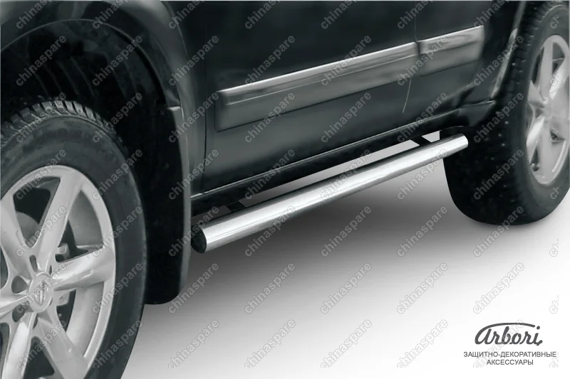 AFZDANIP08 Защита порогов d76 труба Arbori нерж. сталь для Nissan PATHFINDER 2004-2010